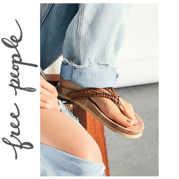 Free People Shoes - Free People Ivy Handwoven Footbed Sandals, Size 7